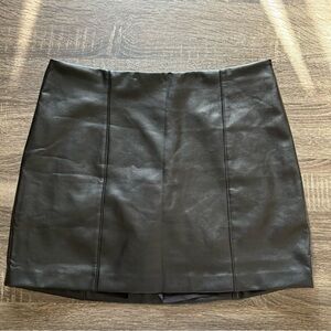 Abercrombie Scarlett Vegan Leather Skort